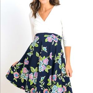 Hello Miz Maternity Surplice Midi Dress 👗